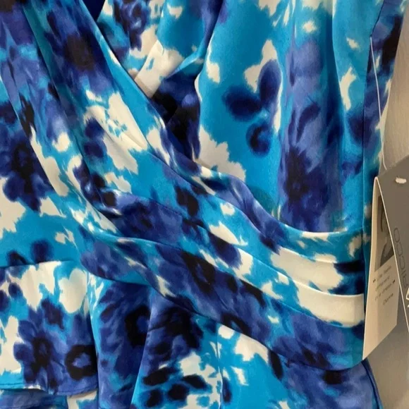 Donna Rocco Blue Floral Midi Dress - Picture 9 of 9